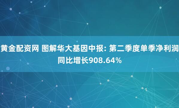 黄金配资网 图解华大基因中报: 第二季度单季净利润同比增长908.64%